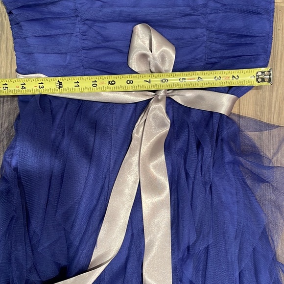 💃HI / LO Elegant Sheer strapless Dress - Picture 9 of 10